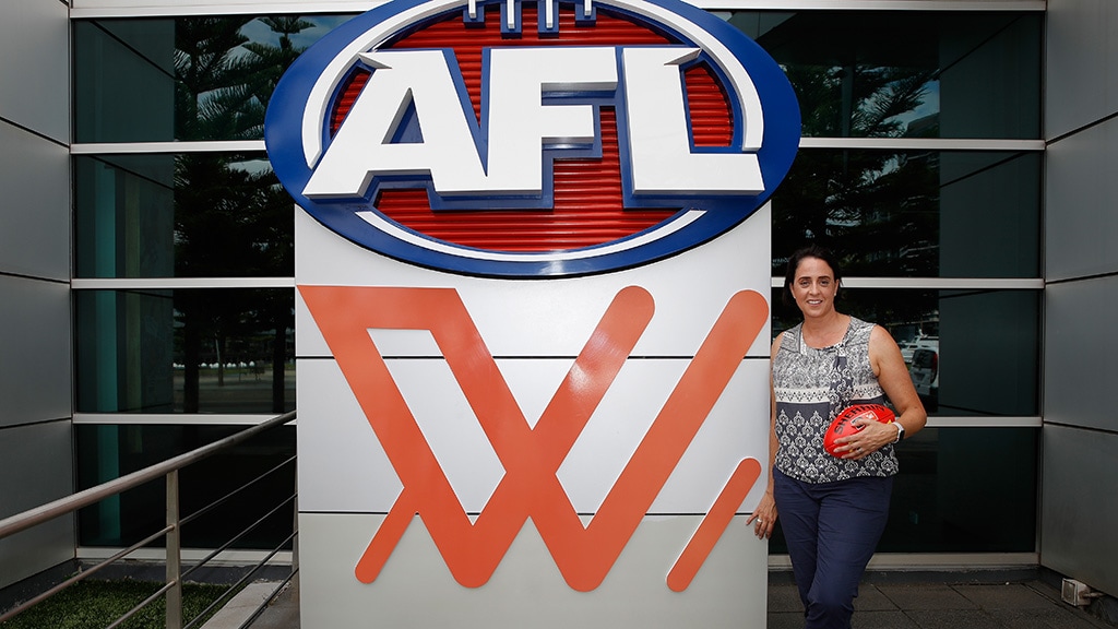 AFLhousesign.jpg Head of AFLW Nicole Livingstone - AFL